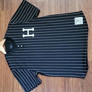 HUF Men's Black & White Jersey Tee